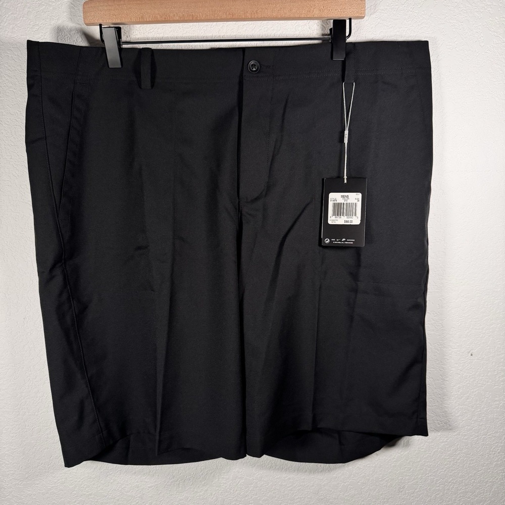 NWT!! Nike Golf Mens Black Dri Fit Standard Fit  |‎ Size 38
